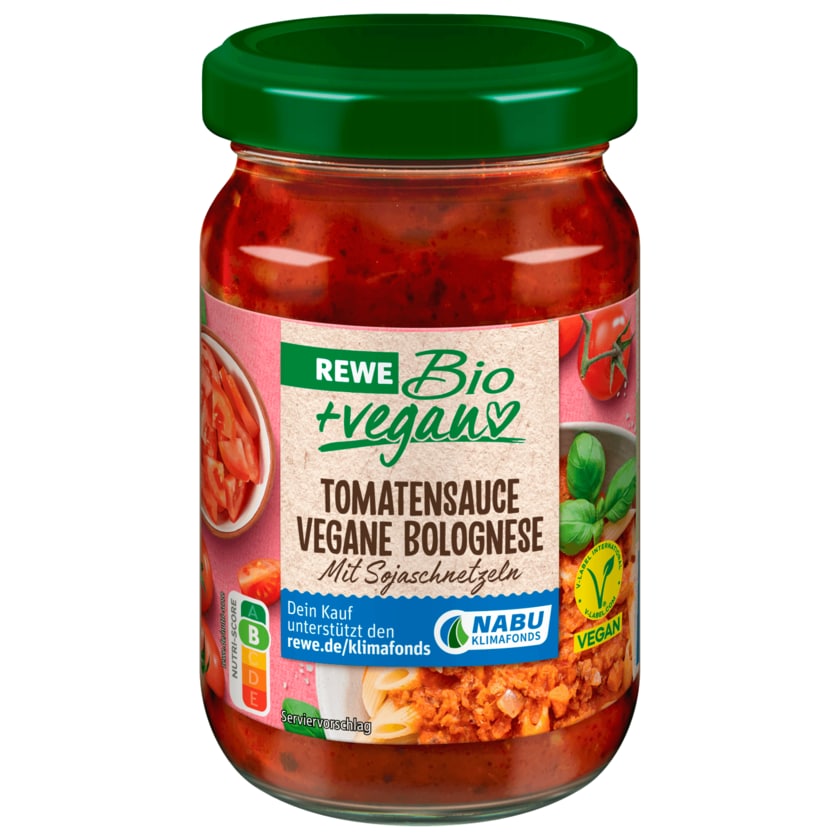 REWE Bio + vegan Tomatensauce Bolognese 350g